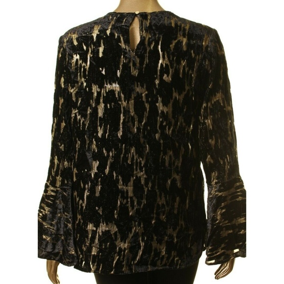 CALVIN KLEIN NEW Women's Black Velvet Flocked Burn - Picture 4 of 4